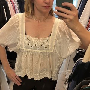 Kinga Csilla Bohemian Blouse Cream